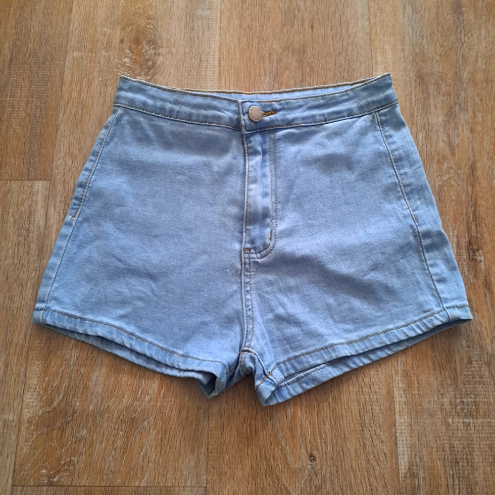 SHEIN Light Wash Denim Jean Shorts Women's Size X-Small